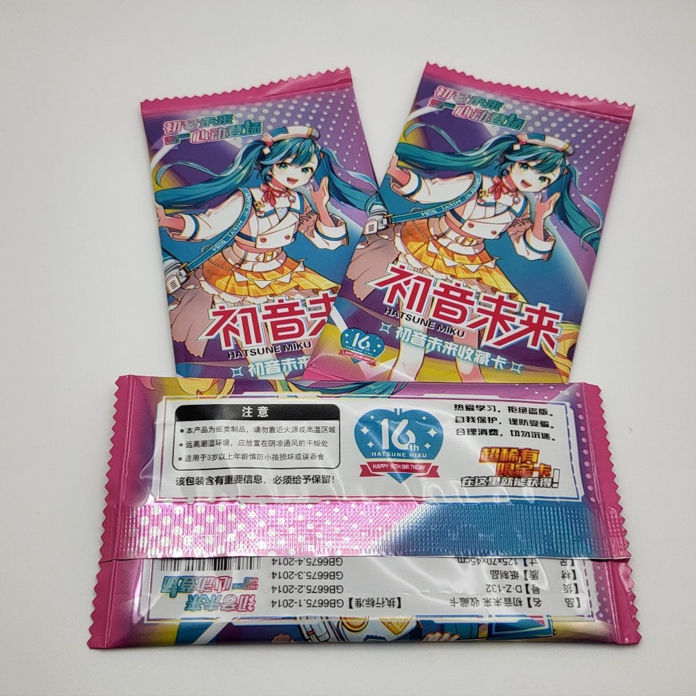 Hatsune Miku 3-Packs Trading Cards NEW - Picture 4 of 4